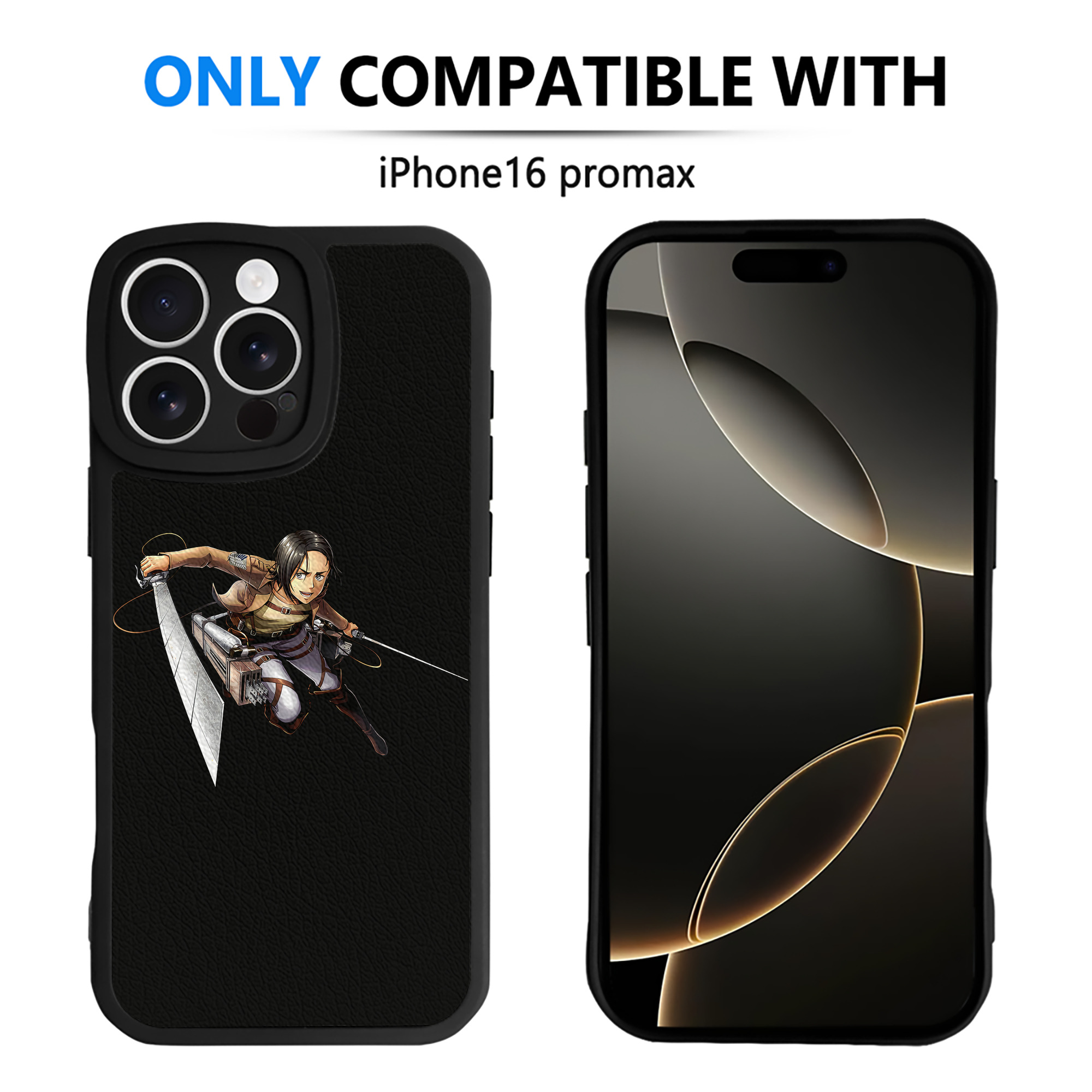 （画像用） 進撃の巨人 Attack on Titan 【iPhone 16シリーズ対応】シリコンスマホケース（レザー調） 材質：シリコン